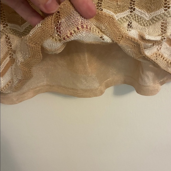 Sigrid Olsen Linen Blend Top Knit Tank Top Missoni Like Print - Picture 4 of 5